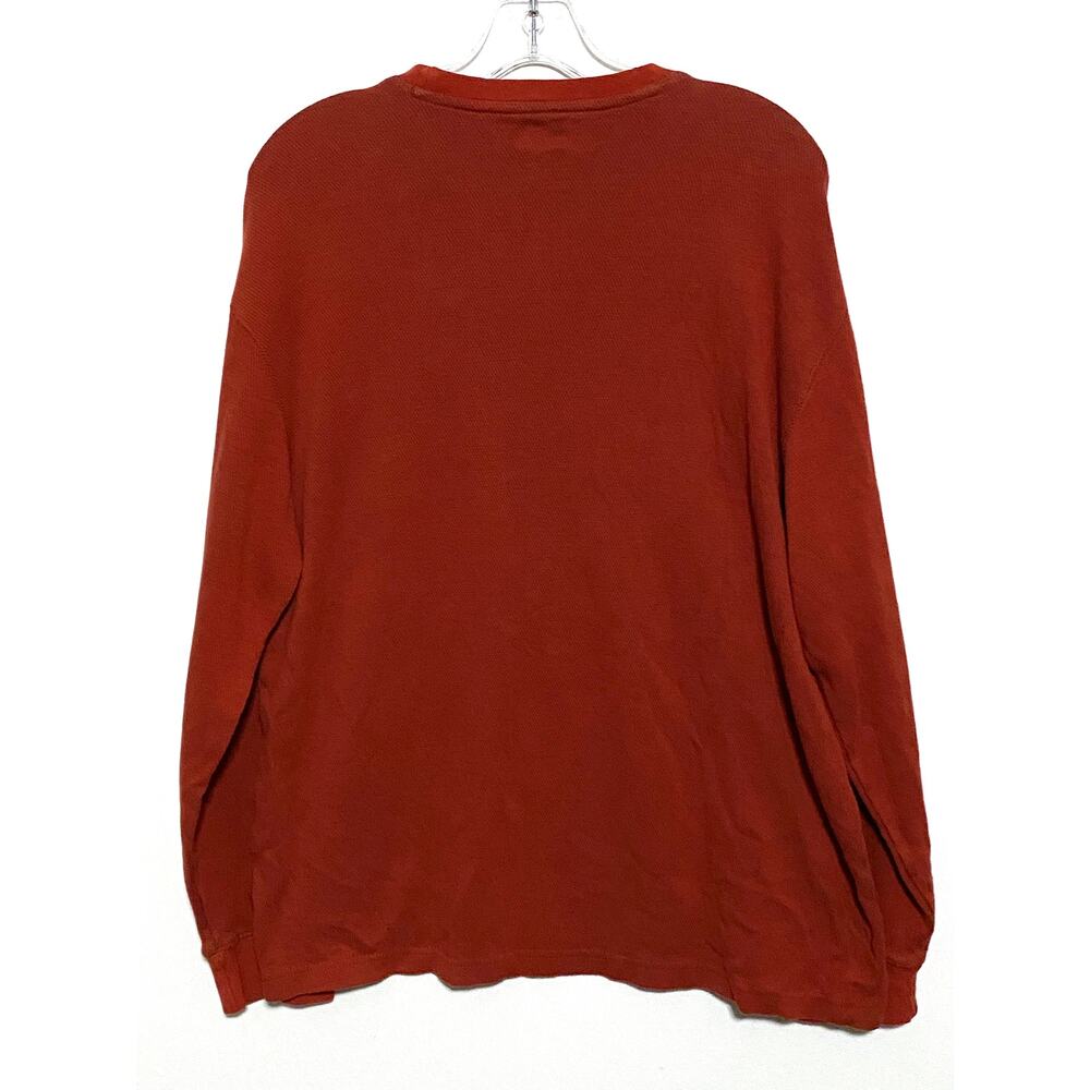 Izod Thermal Waffle Knit Shirt Mens L Gorpcore Minimalist Neutral Grunge Layers - Picture 3 of 7